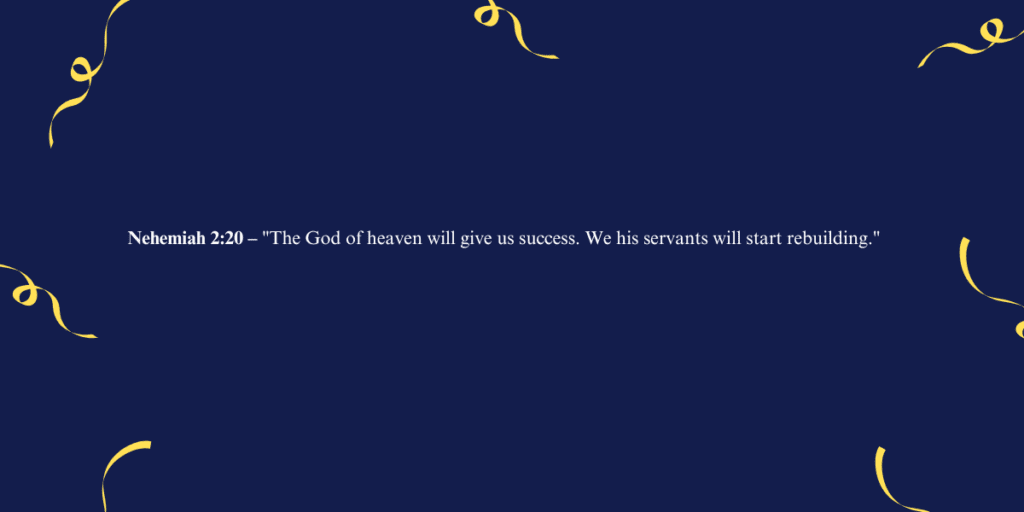 Nehemiah Bible Quotes About Success