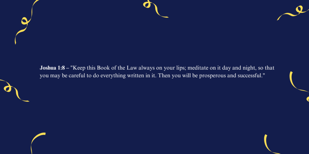 Joshua Bible Quotes About Success