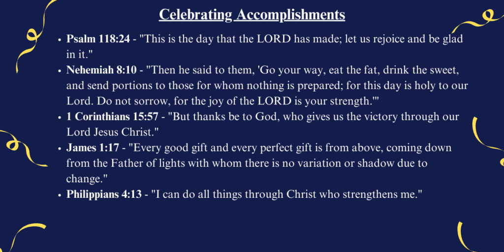 Celebrating Accomplishments