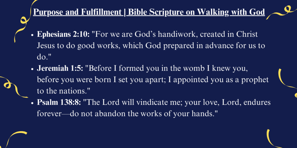 Bible Scripture on Walking with God