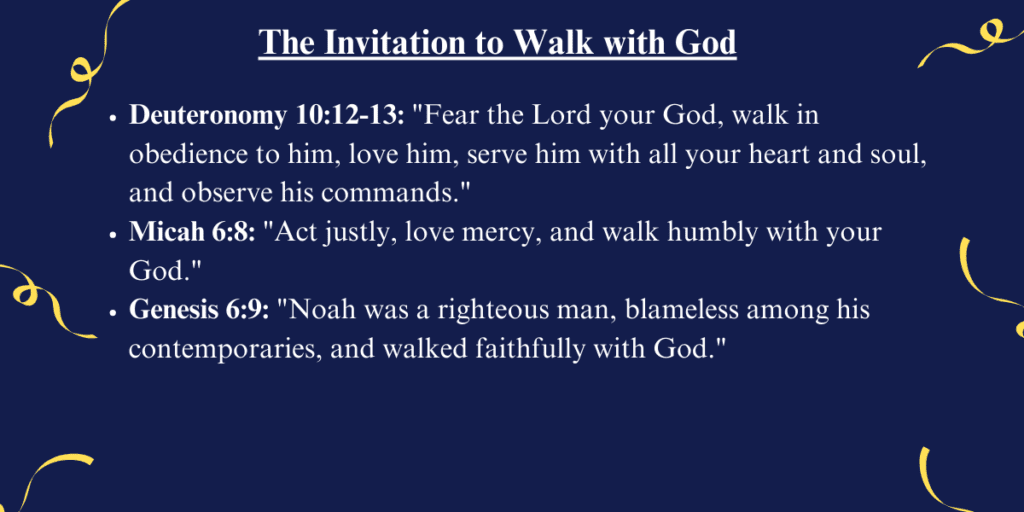 The Invitation to Walk with God